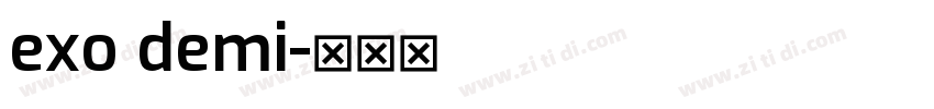 exo demi字体转换